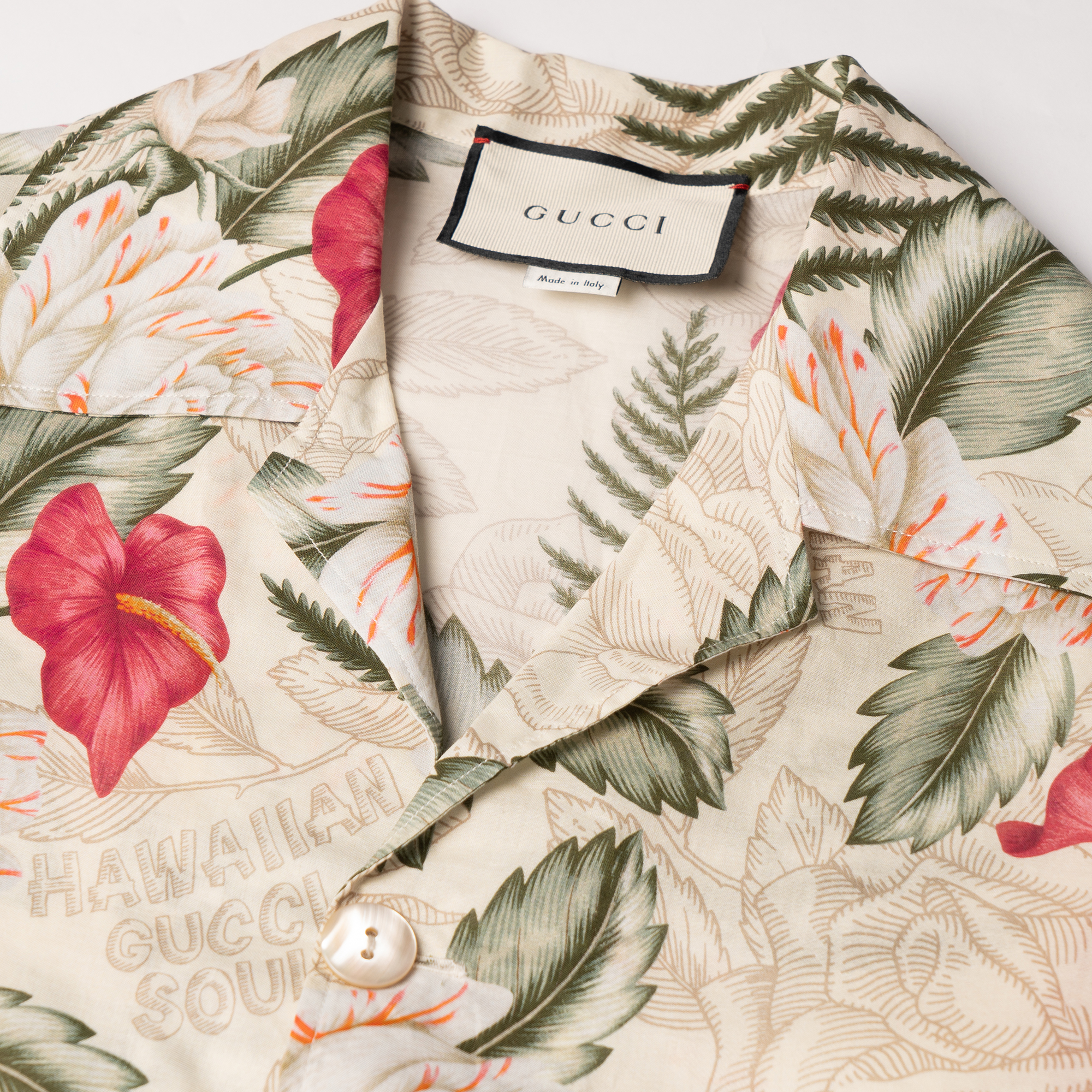 Мужская рубашка Gucci (слоновая кость) — фото 6
