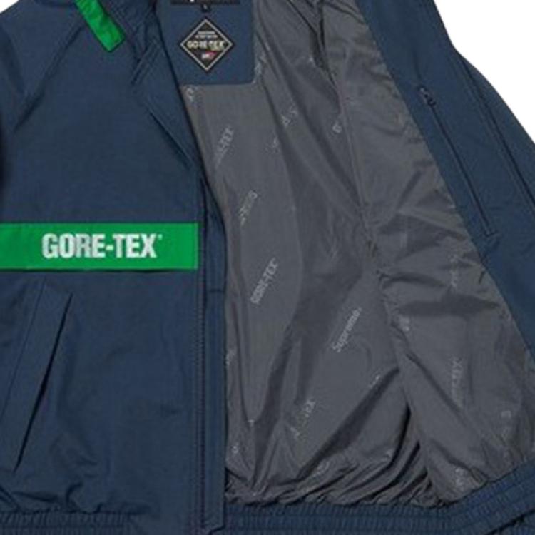 Куртка Supreme FW18 x GORE-TEX Court Jacket Navy (синяя) — фото 3