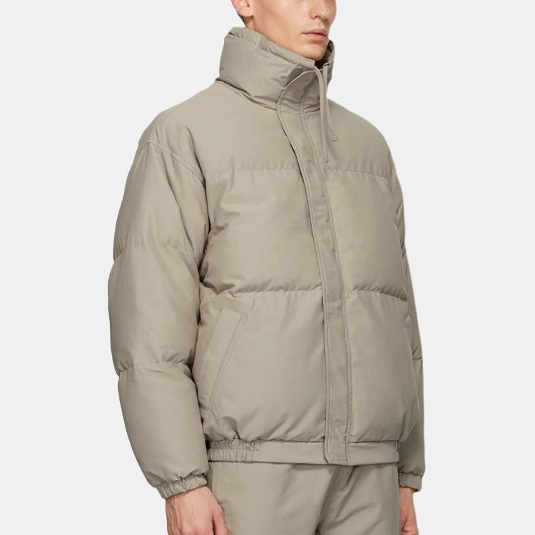 Куртка Fear of God Essentials FW20 Puffer Jacket Moss Logo (зеленая) — фото 2