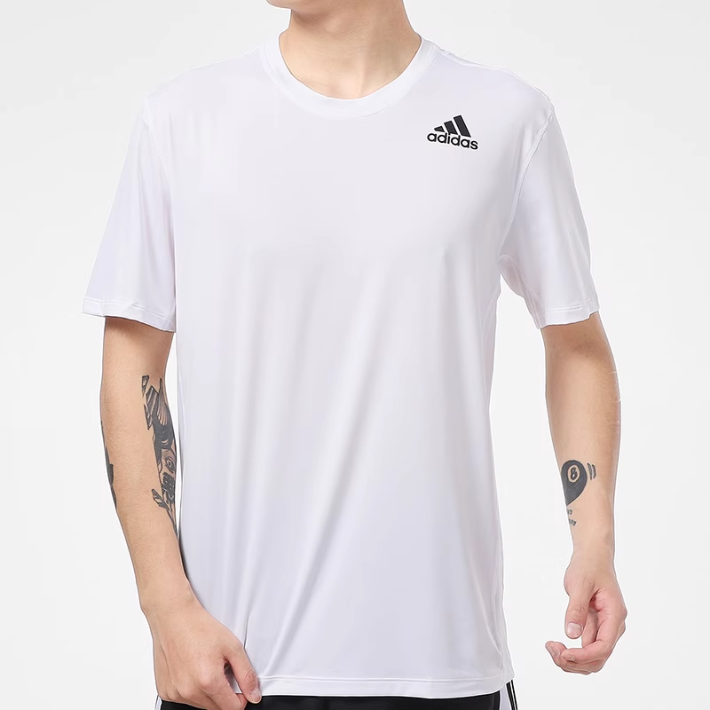 Мужская футболка adidas TF Compression (белая) — фото 4