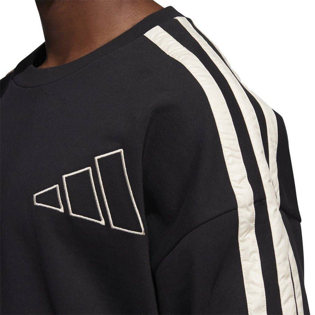 Мужское худи adidas Dp & hdn crew (черное) — фото 6