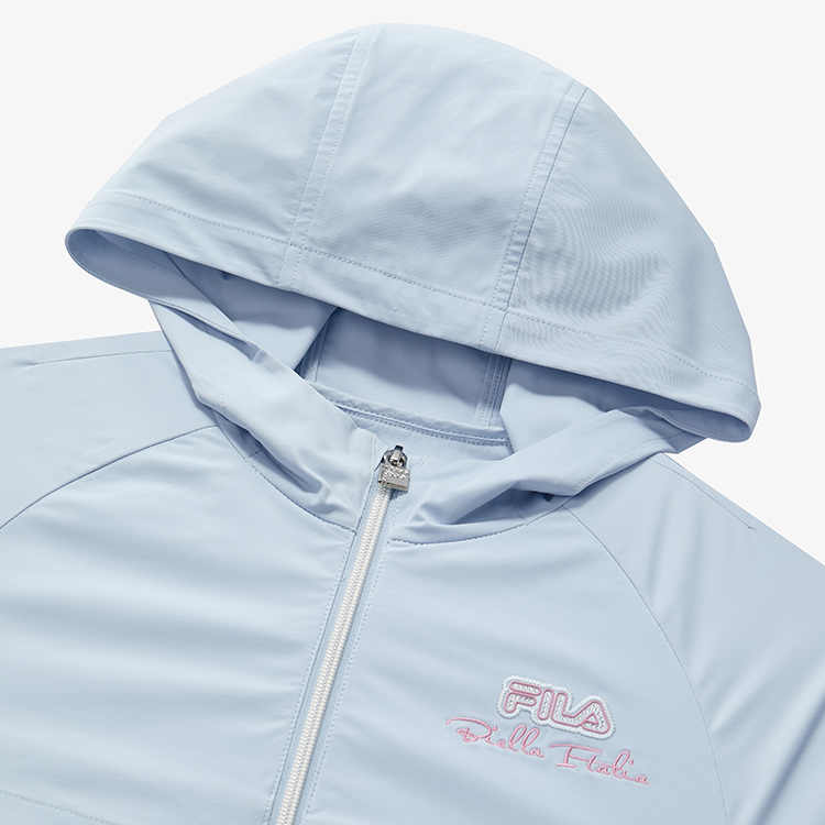 Женская куртка FILA KIDS K12G512701F-LB (голубая) — фото 4