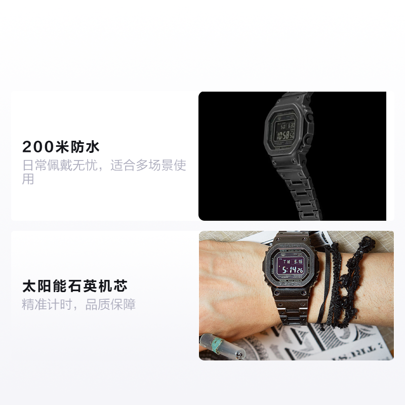 Мужские часы Casio B5000 (черные) — фото 2