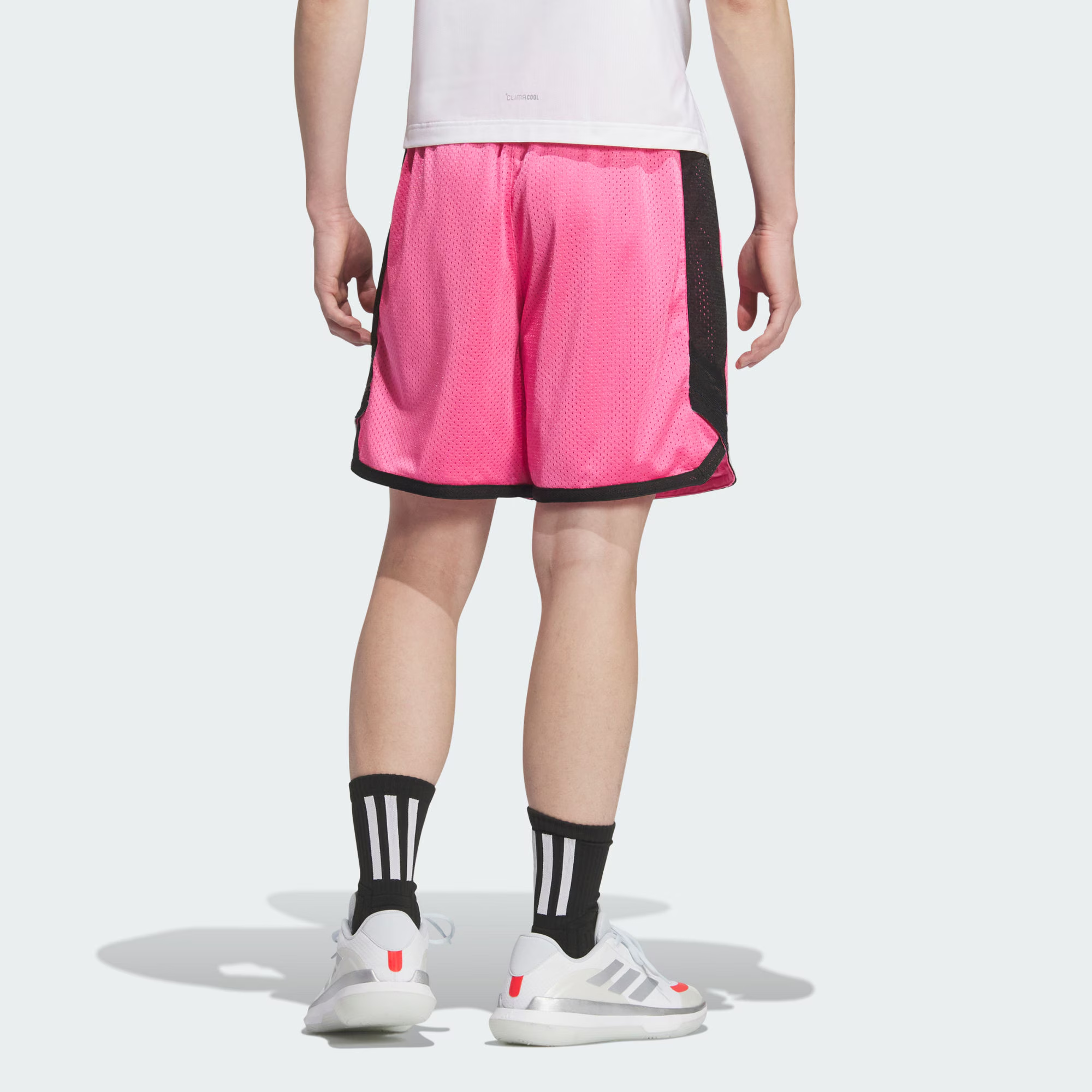 Adidas BASKETBALL SS25 Sports Shorts Men’s Semi Neon Pink