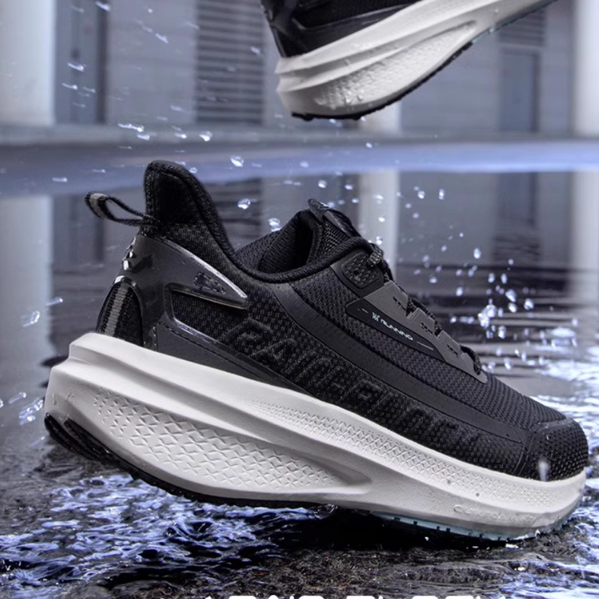 361° Rain Screen 7.0 Cushioning Abrasion Resistant Cushioning, Wear Resistant Low top Running Shoes Men’s Black White