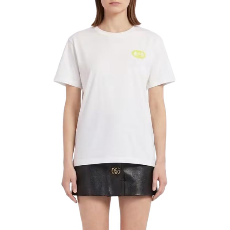 Женская футболка Gucci SS26 Logo T (белая) — фото 3