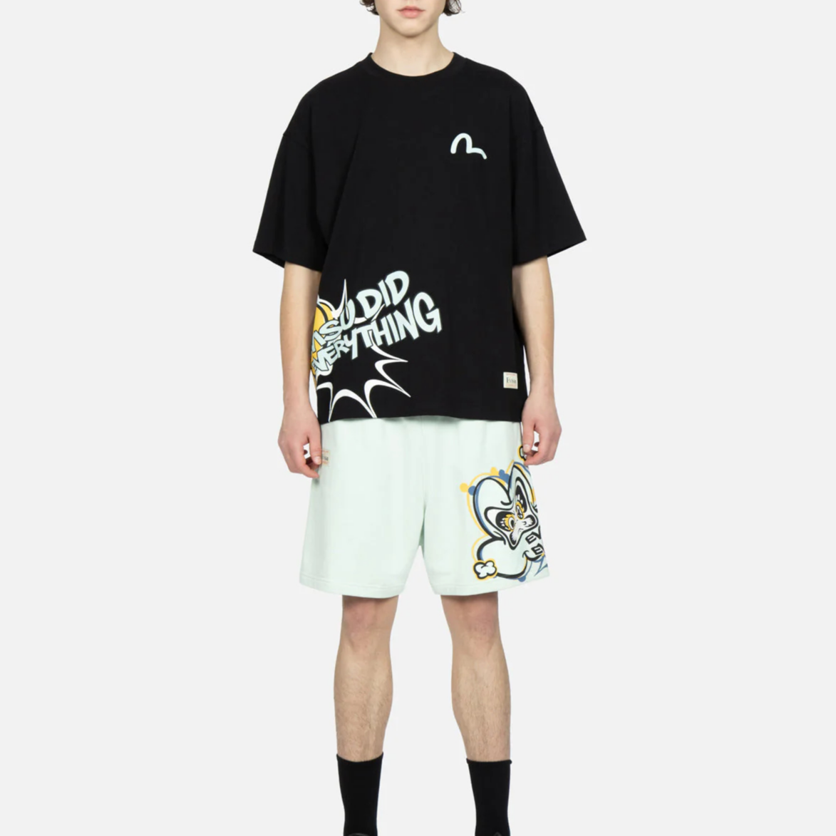 EVISU Sports Shorts Men’s Black