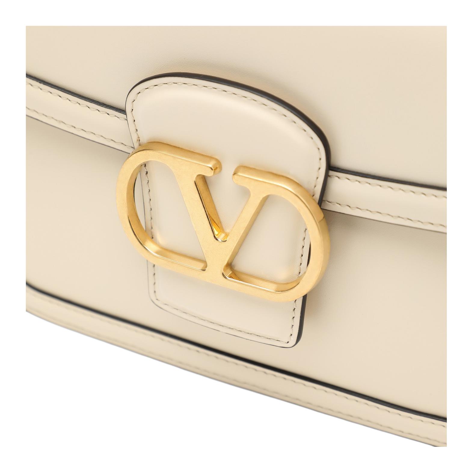 Сумка Valentino VLogo (топленое масло) — фото 4