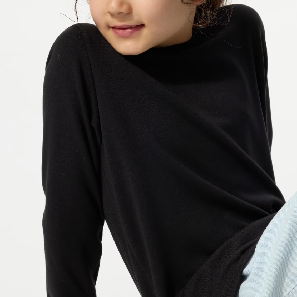 Детская лонгслив UNIQLO Classic (белая) — фото 2