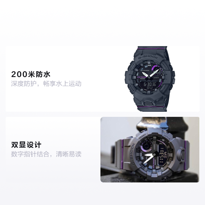 Женские часы Casio G-SQUAD (черный) — фото 2