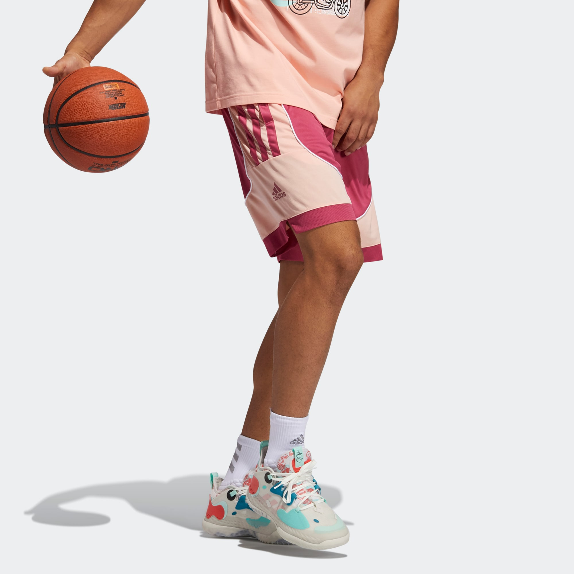 Мужские шорты adidas Hdn Avatar C365 (розовый) — фото 7