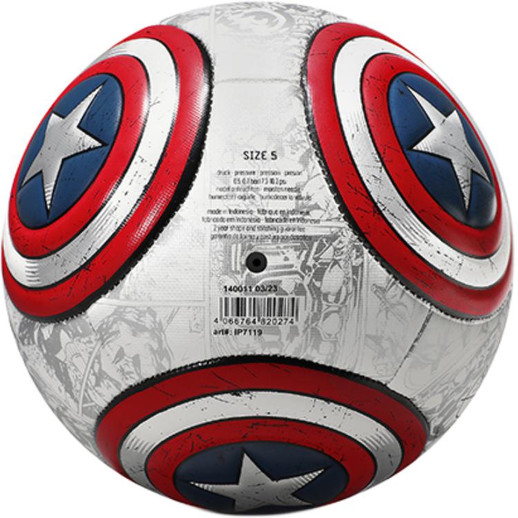 Adidas x MLS X Marvel Captain America Theme Collection Size 45 Machine Stitched Ball TPU White Red Blue Soccer Ball