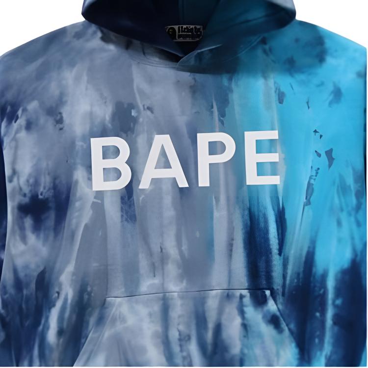 Мужское худи A BATHING APE Tie-Dye Print (разноцветное) — фото 3