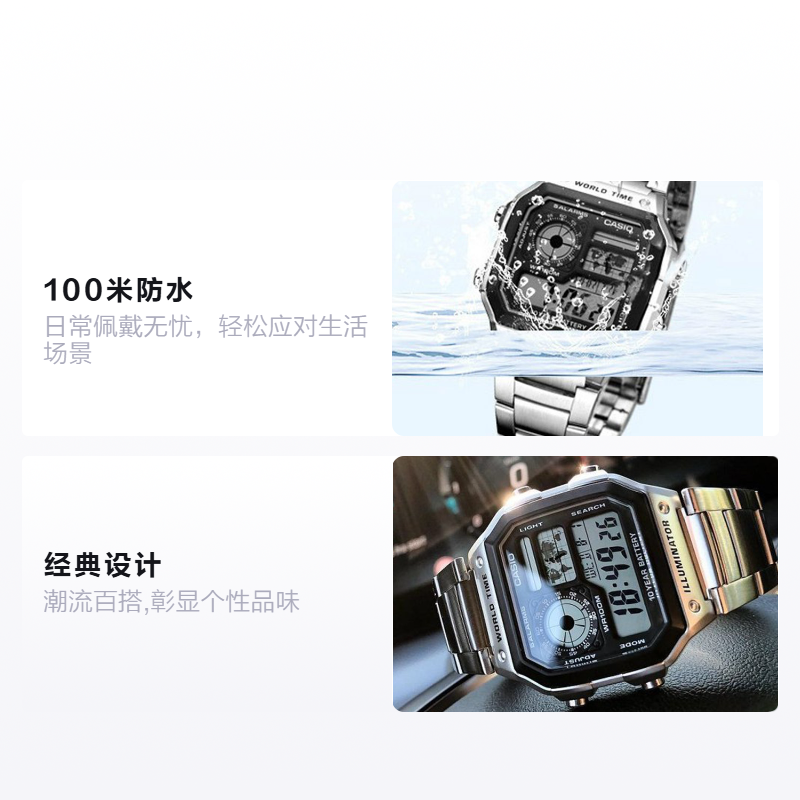 Мужские часы Casio VINTAGE (черные) — фото 2