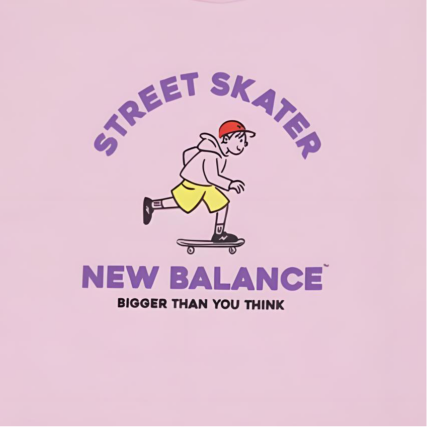 Детская футболка New Balance New BalanceT (розовая) — фото 3