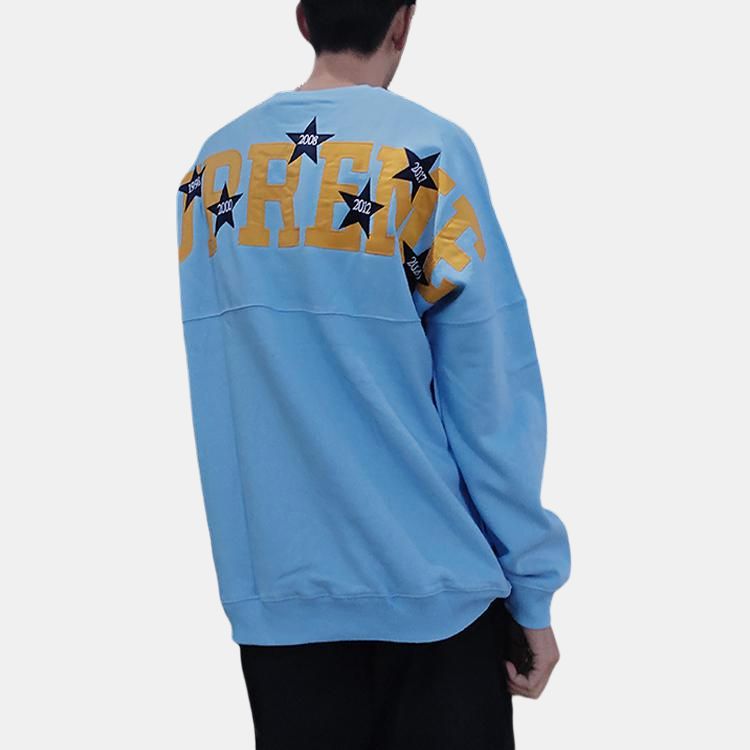 Худи Supreme SS20 Week 4 Stars Crewneck (черный) — фото 3