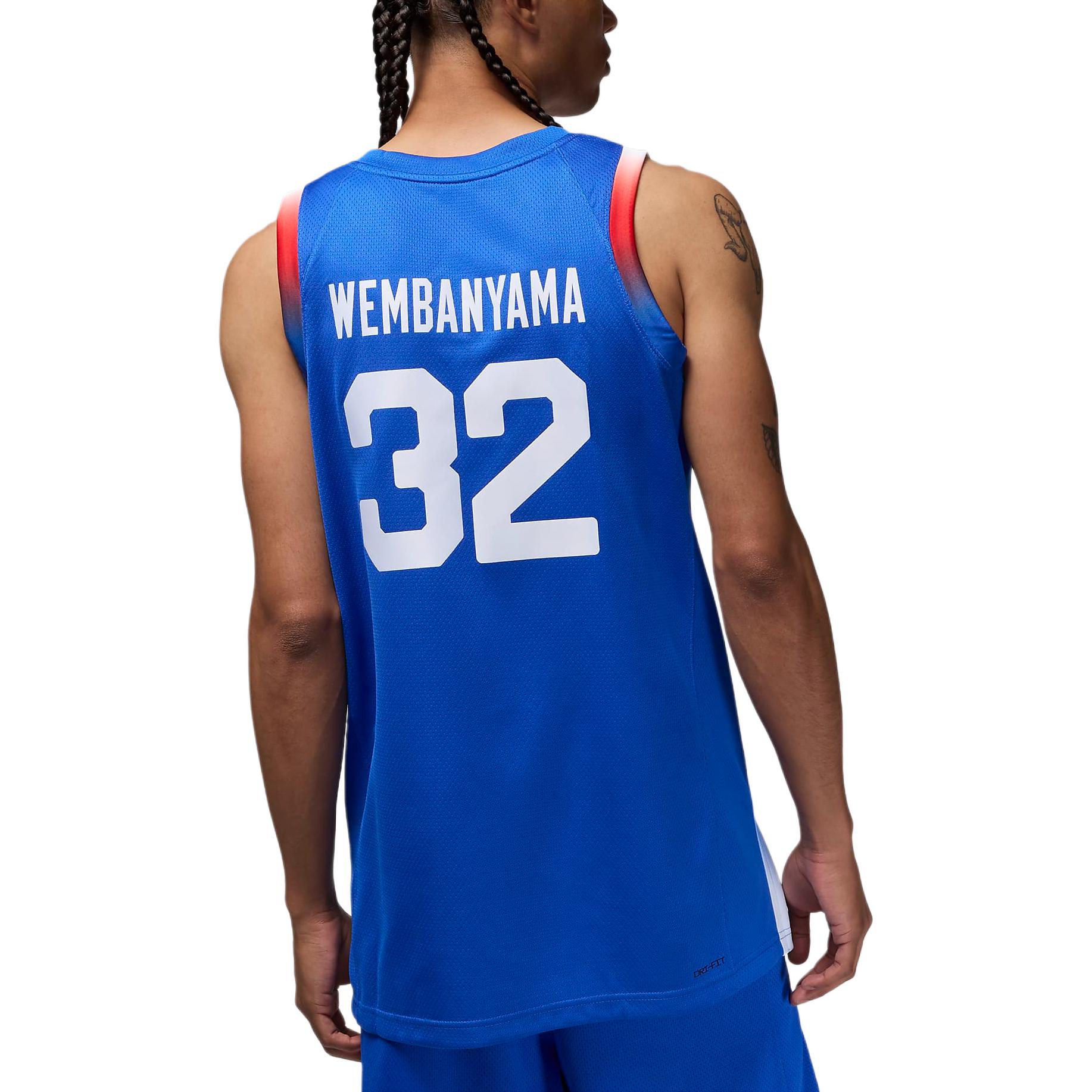 Jordan Victor Wembanyama France Limited Road Men’s Jordan Basketball Replica Jersey
