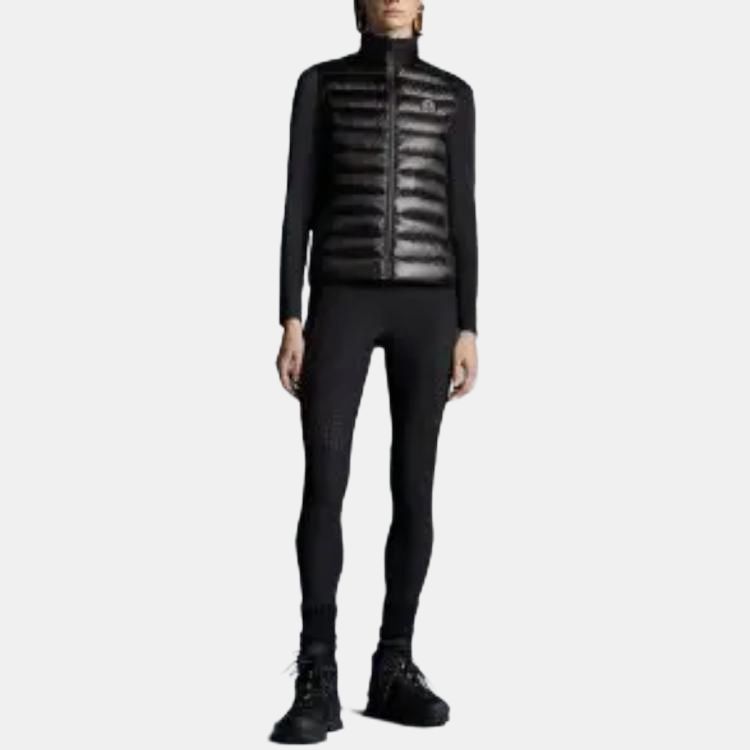 Женский жилет Moncler Spicules Logo (черный) — фото 5