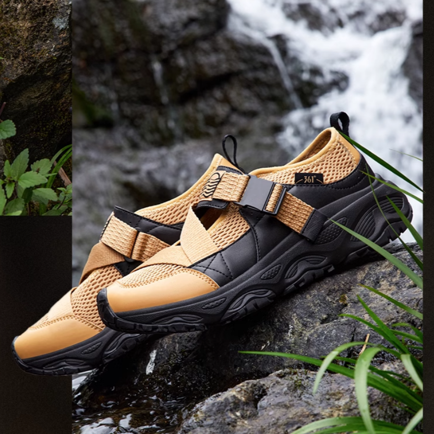 361° Cushioning, Wear Resistant Low top Outdoor Shoes Men’s Yellow Black