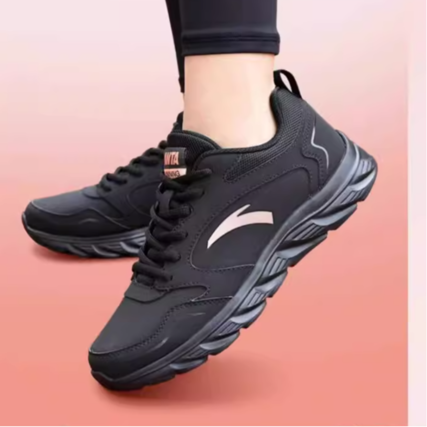 Anta Versatile Cushioning Slip Resistant Low top Running Shoes Women’s Black