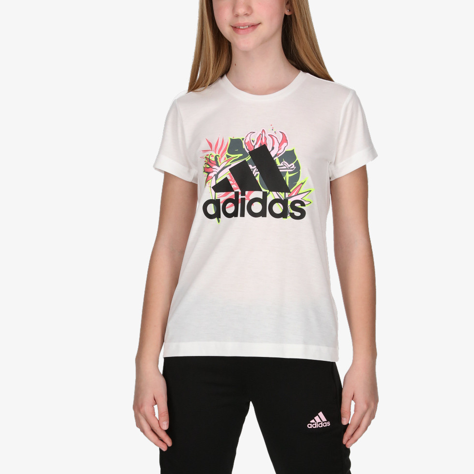 Футболка adidas детская (белая) — фото 3
