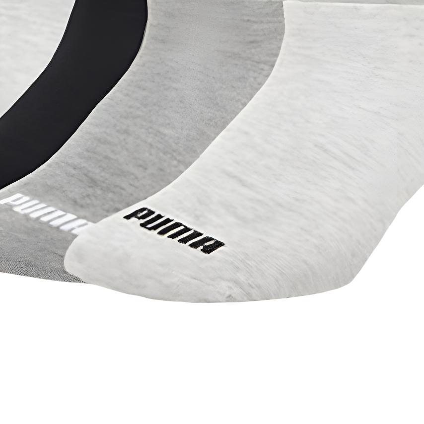 PUMA Ankle Socks Unisex Combo Set Black White Gray