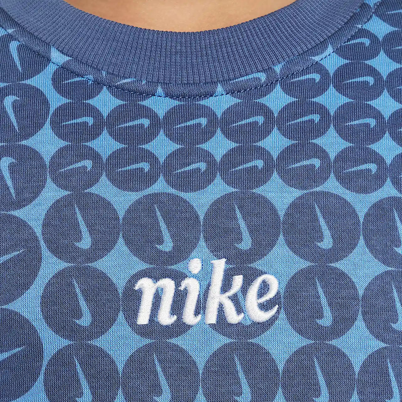 Женское худи Nike Sportswear Club Fleece (синее) — фото 4