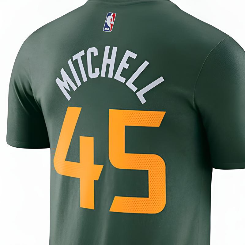 Мужская футболка Nike NBA Utah Jazz Mitchell 45 (зеленая) — фото 3