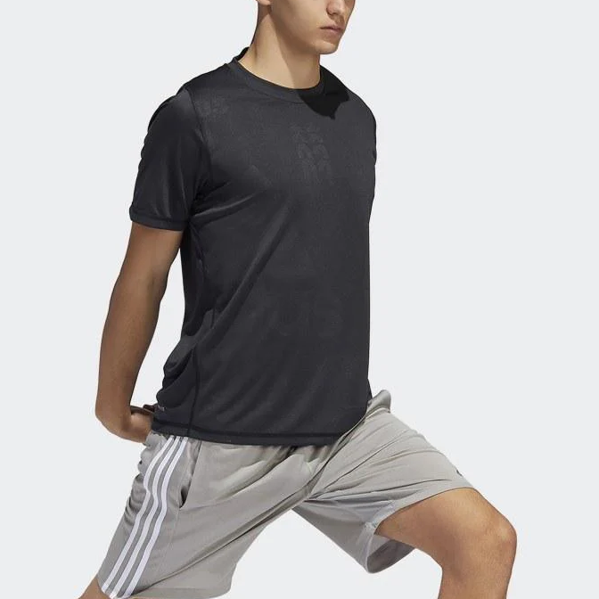 Мужская футболка adidas T (черная) — фото 5