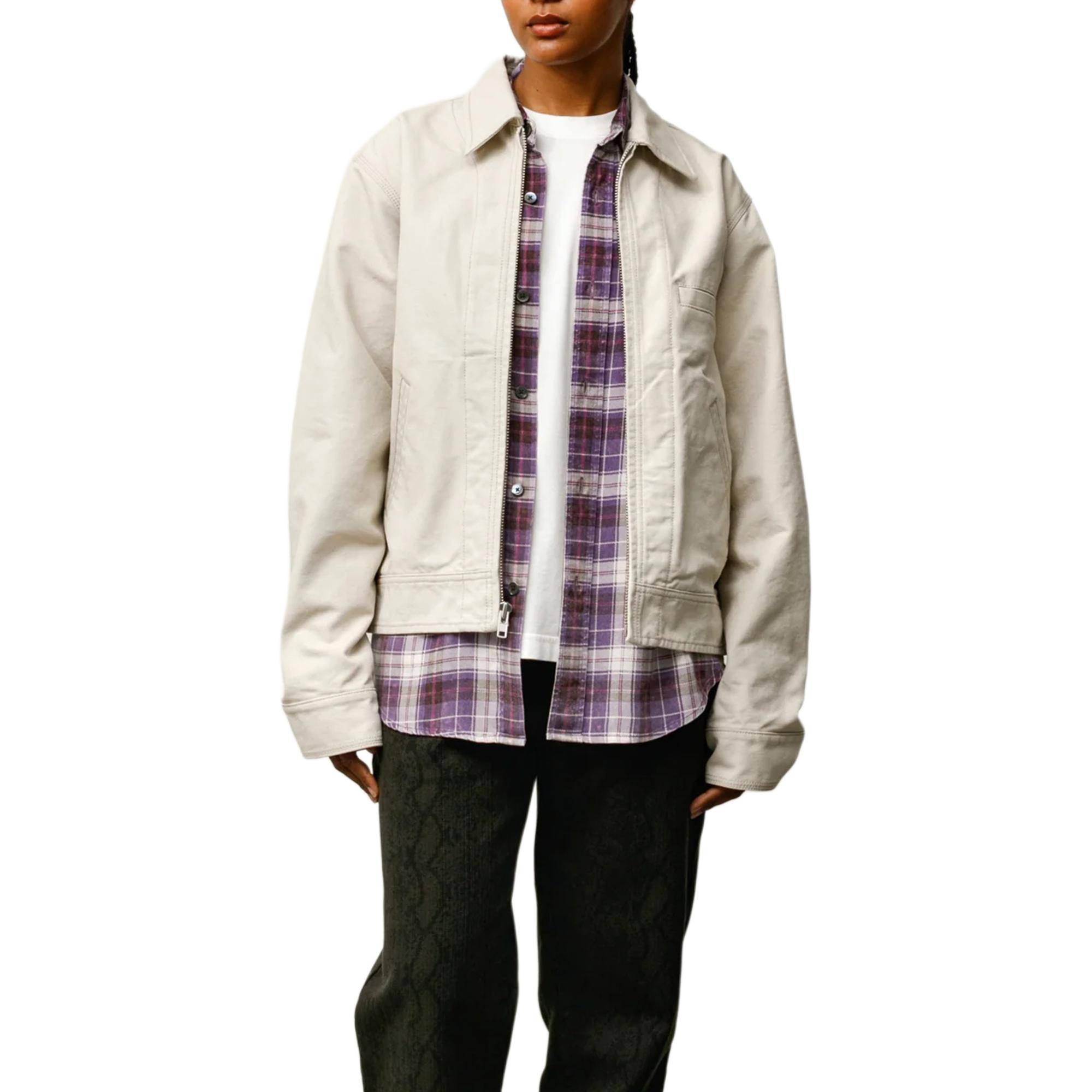 Куртка Stussy SS26 Work Jacket Collared (коричневая) — фото 11