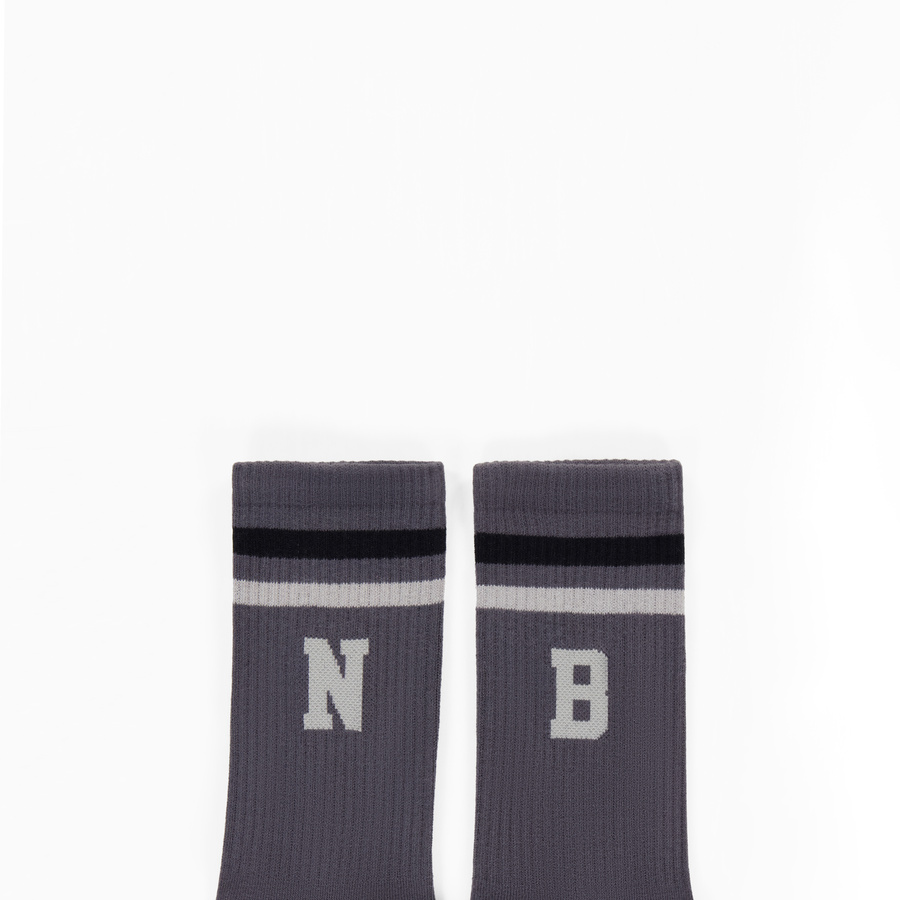 New Balance Crew Socks Unisex 1 Pack Black Asphalt