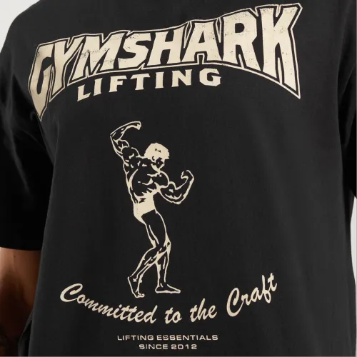 GYMSHARK Черные Женские Футболки