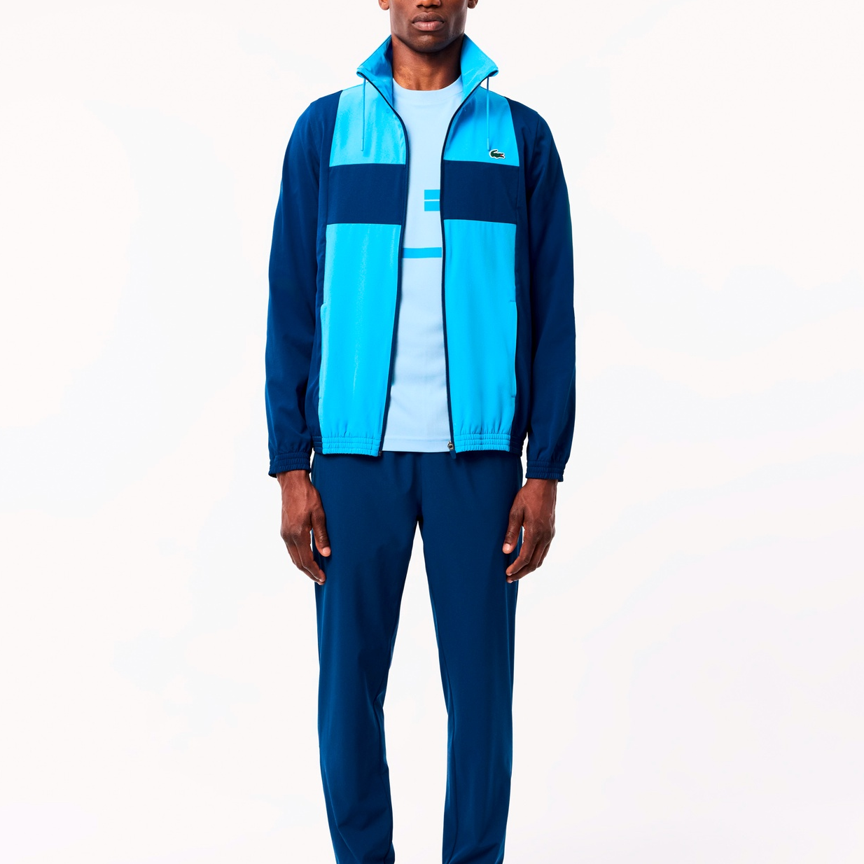 LACOSTE x DEYUEKEWEIQI,LIANMINGKUAN Tennis Outfit Men’s Blue