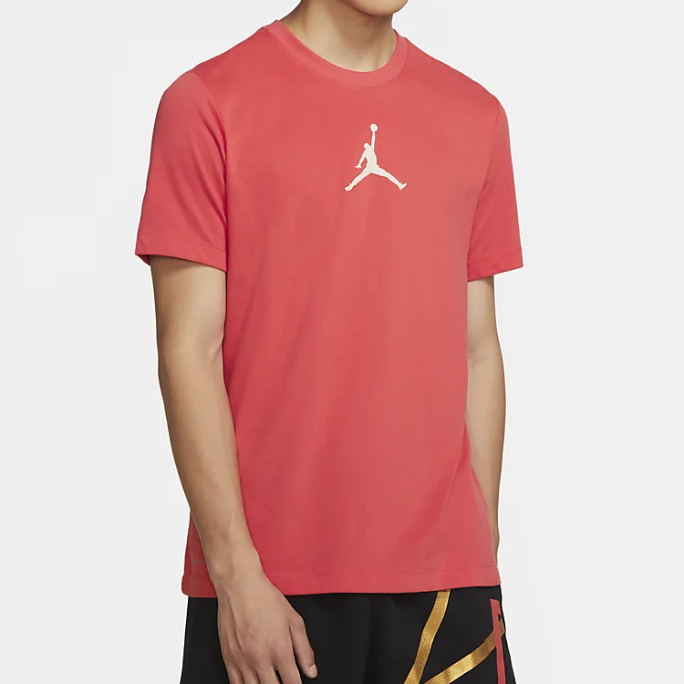 Мужская футболка Jordan Jumpman Dfct Ss Crew (красная) — фото 3