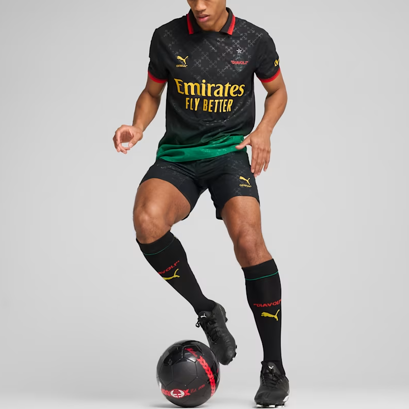 OFF WHITE X PUMA Ac Milan Authentic Jersey