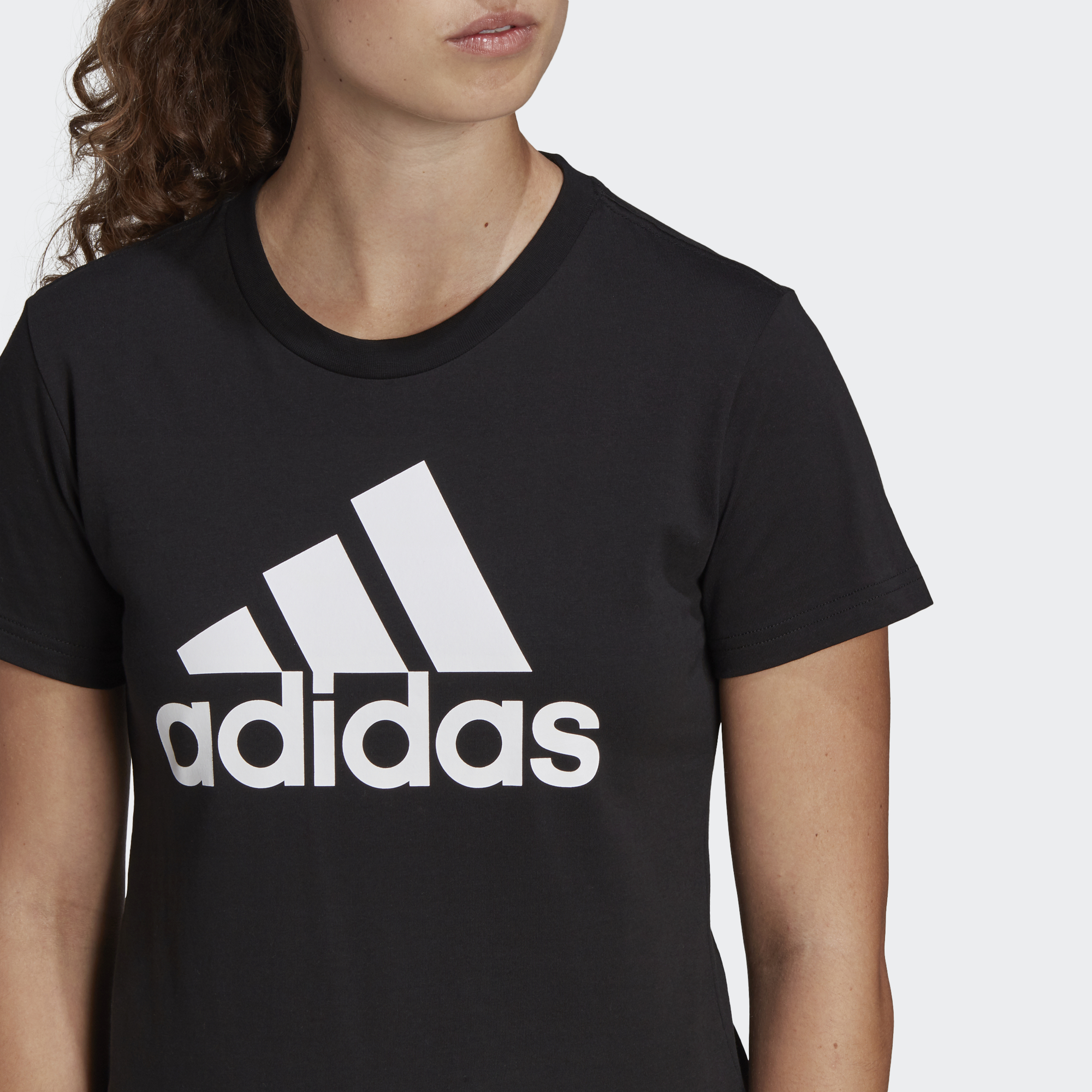 Женская футболка adidas W Bl T (черная) — фото 6