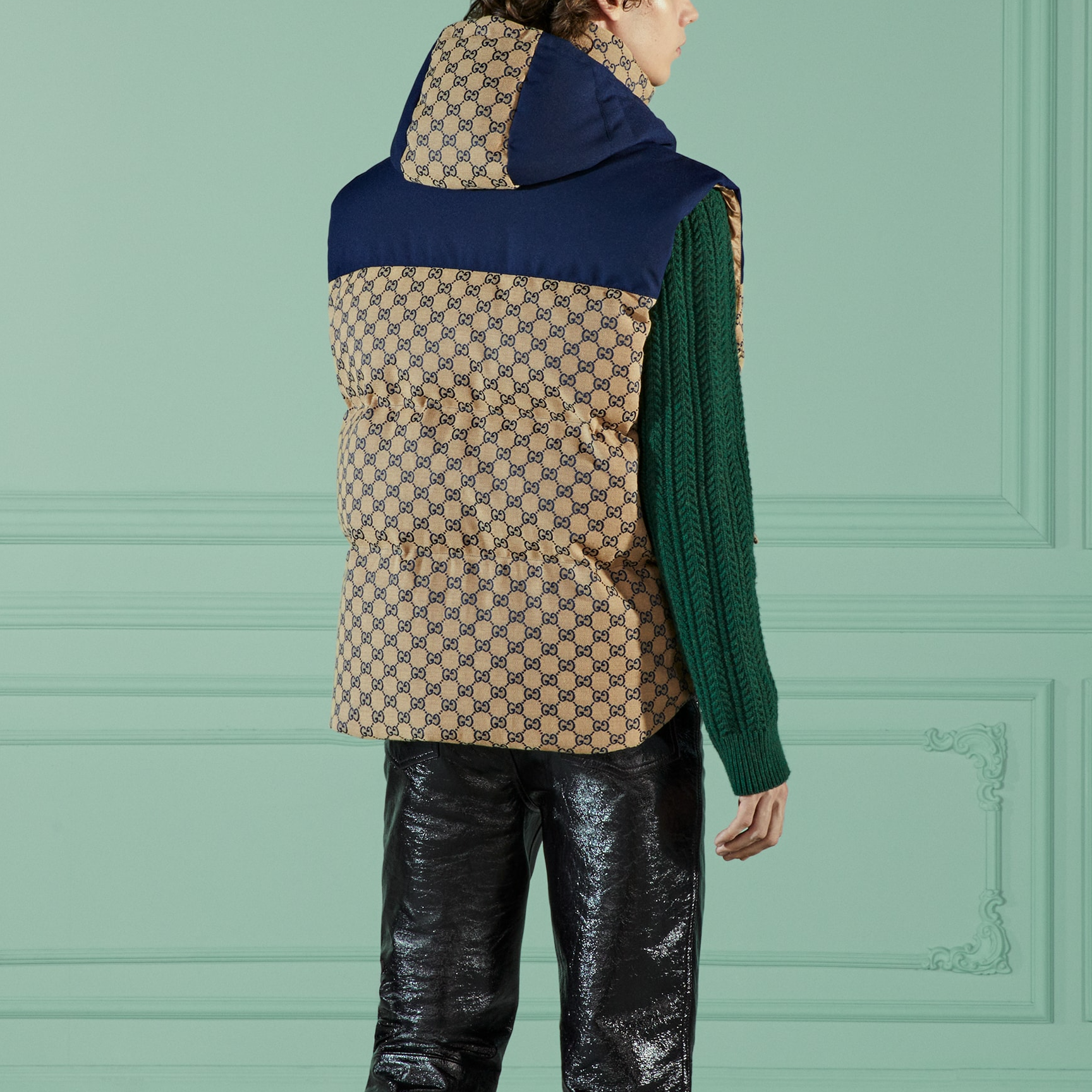 Унисекс жилет Gucci (какой-то бежевый/каки) — фото 4