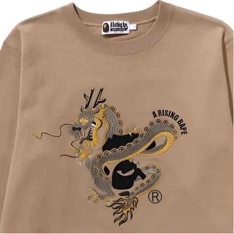 Свитшот A BATHING APE SS24 CNY Dragon (черный) — фото 2
