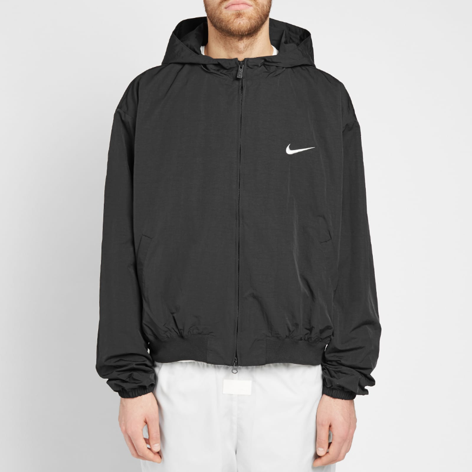 Мужская куртка Nike x Fear of God Bomber Jacket (черная) — фото 3