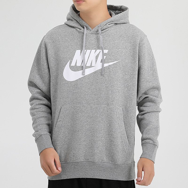 Мужское худи Nike (серое) — фото 2