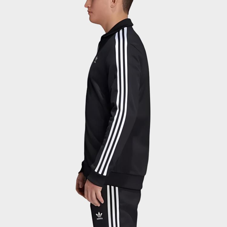 Мужская куртка adidas originals BECKENBAUER TRACK (черная) — фото 6