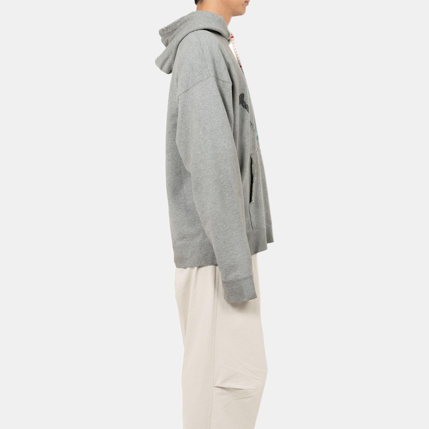 Мужская толстовка Maison Mihara Yasuhiro SS25 2025 (серый) — фото 5