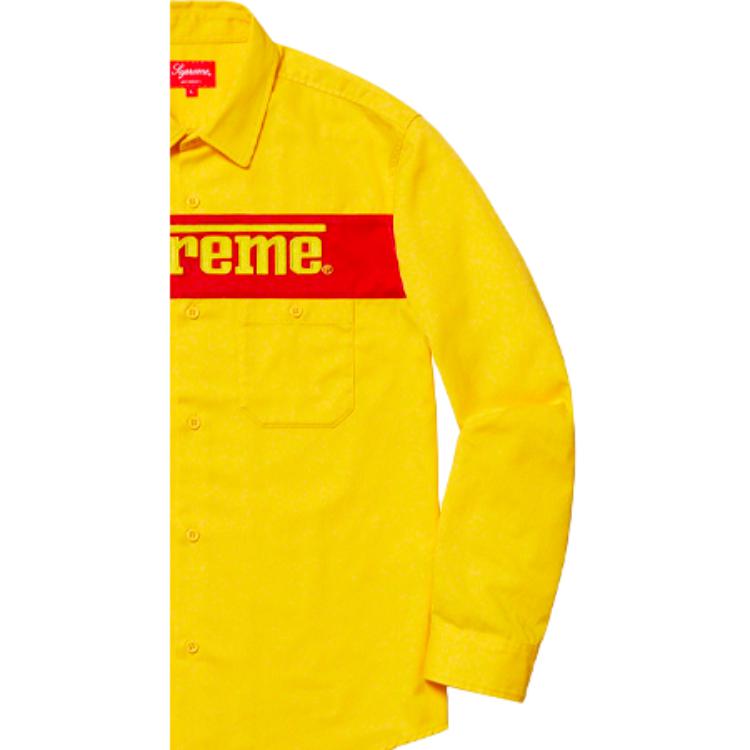Рубашка Supreme SS19 (желтая) — фото 3