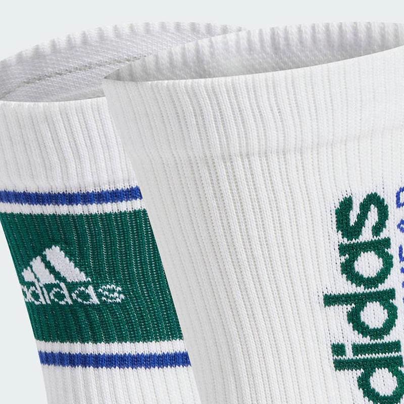 Adidas Sportswear Crew Socks Unisex 2 Pack White/Forest Green