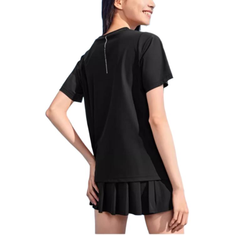 Skechers Raglan Sleeve T Shirt Women’s Carbon Black