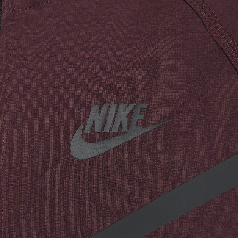 Мужская куртка Nike Tech Woven Jacket (бордово-черная) — фото 4