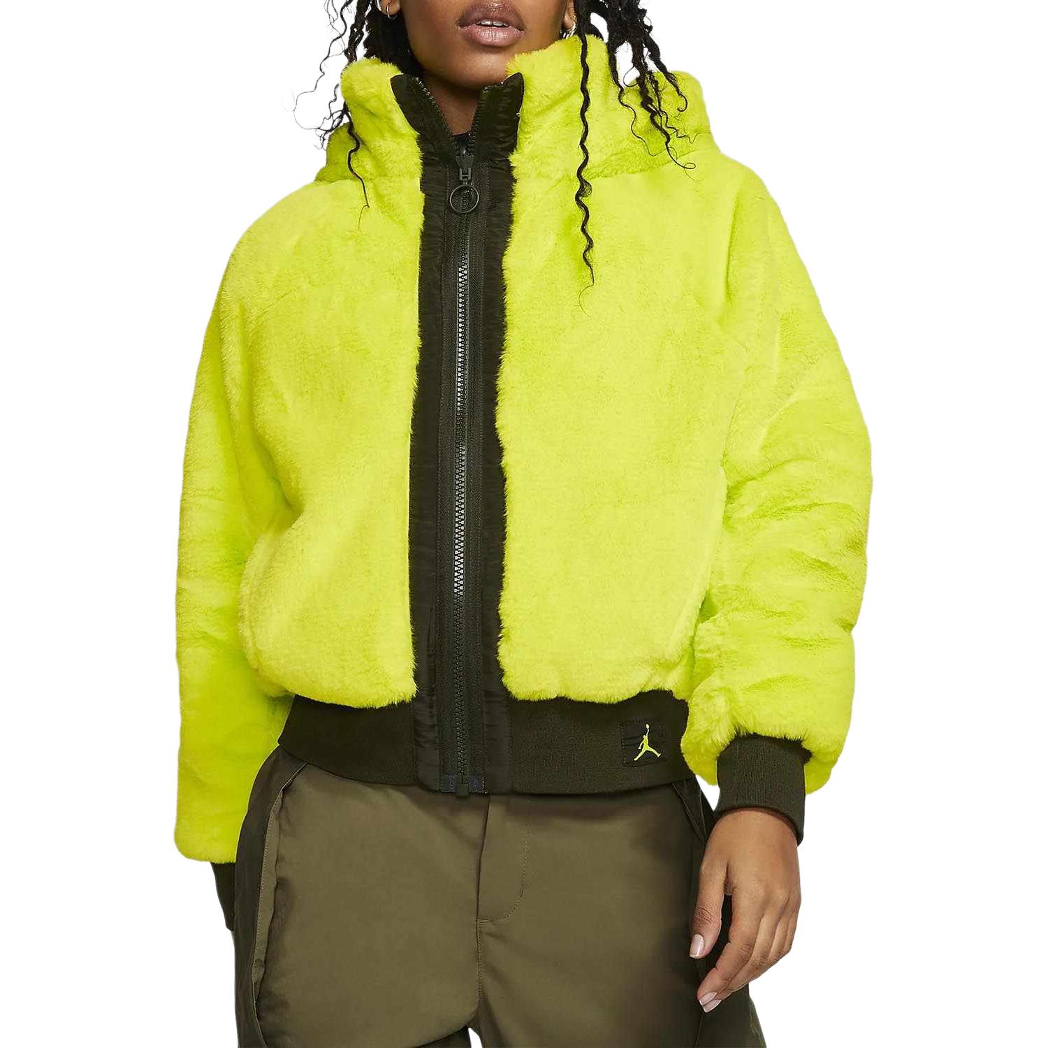 Женские куртка Jordan Women's Reversible Bomber Jacket (зеленая) — фото 5