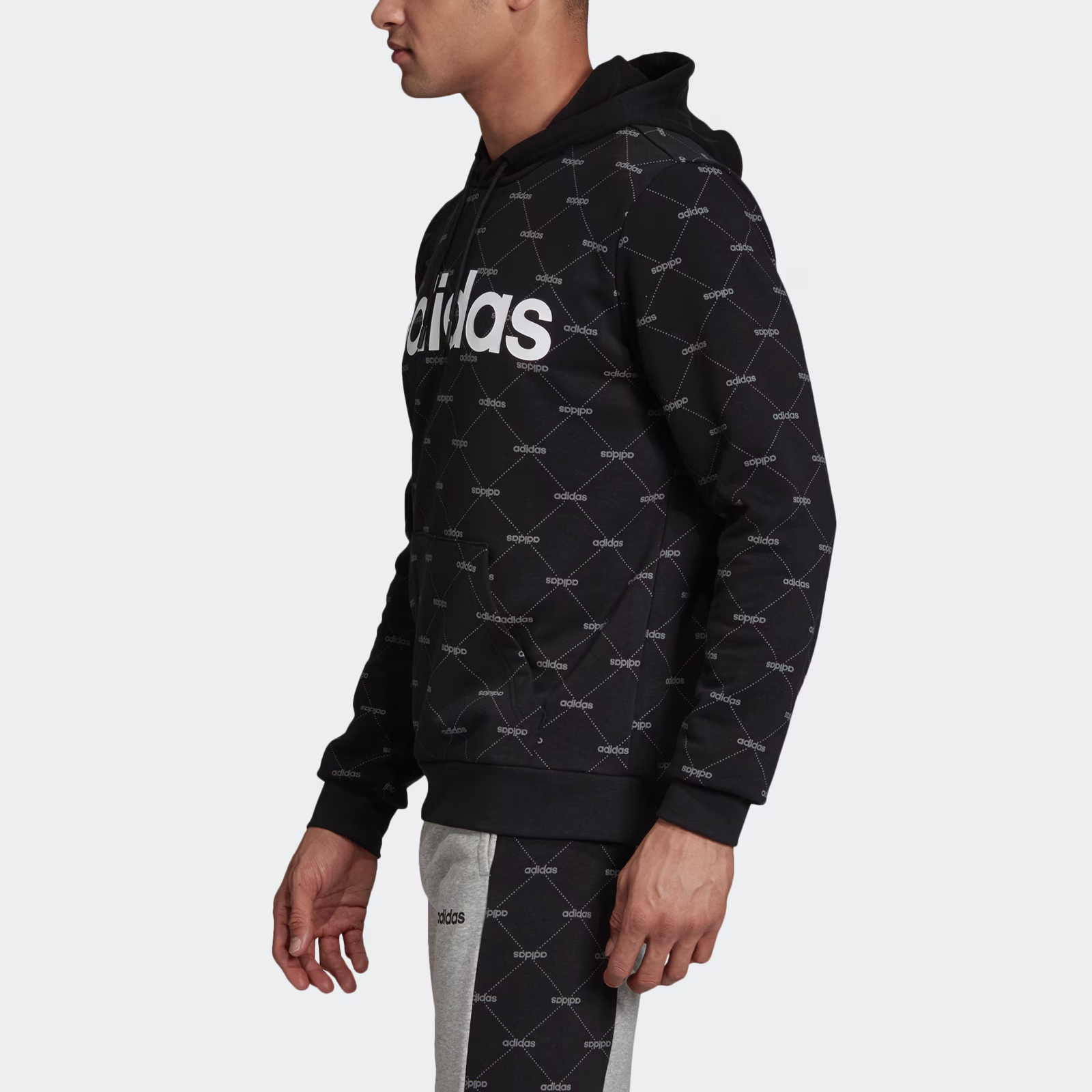 Мужская куртка adidas neo M CORE FAV HDY (черная) — фото 6