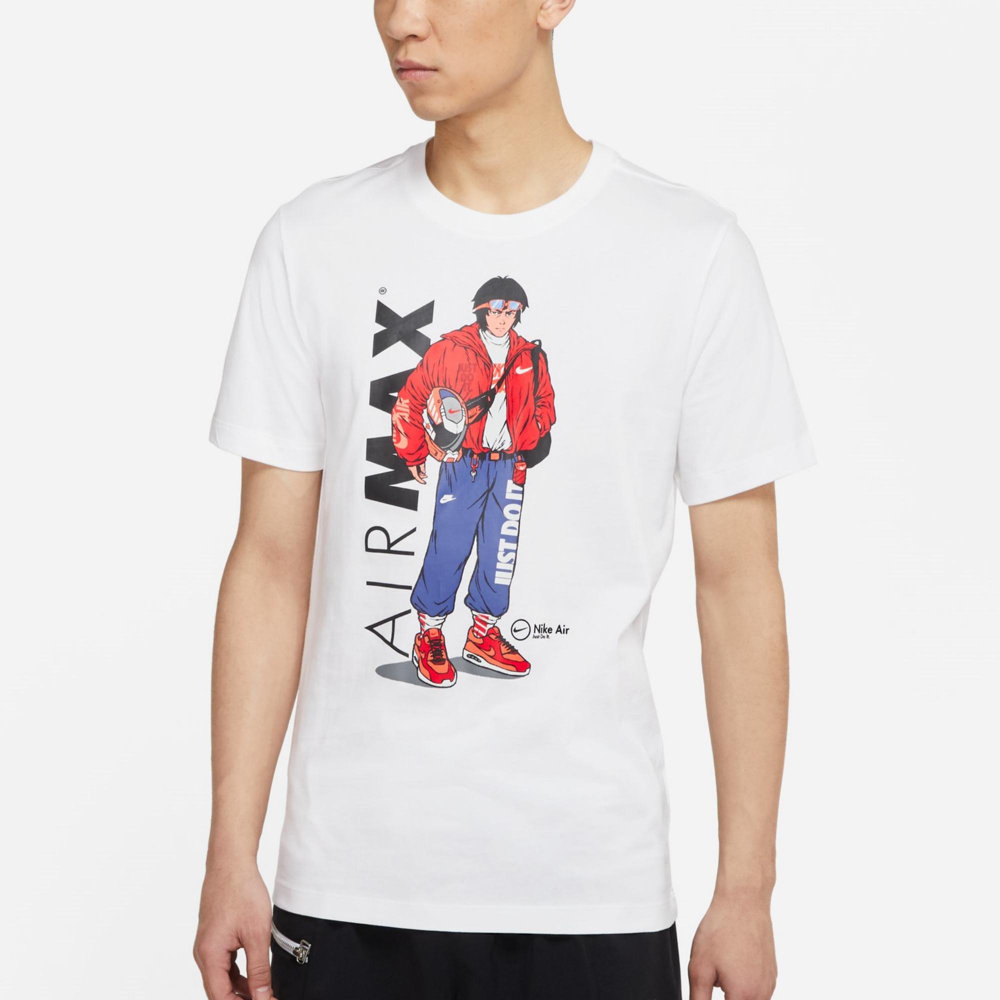 Мужская футболка Nike Sportswear T (белая) — фото 4
