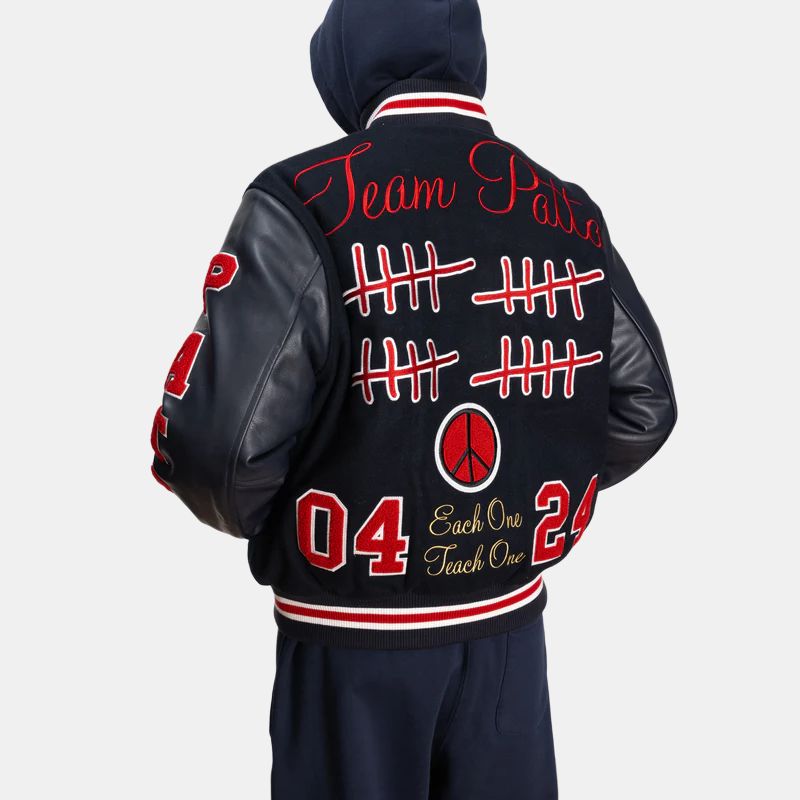 Куртка Patta FW24 20 (темно-синяя) — Темно-синий — фото 4